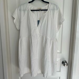 Universal Thread White Linen Mini Dress Size Large